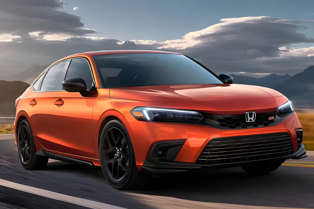 Turuncu Honda Civic